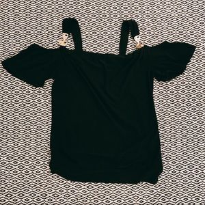 White House Black Market cold shoulder top